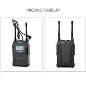 YELANGU YLG9929C MX4 Dual-Channel 100CH UHF Wireless Microphone System with Transmitter and Receiver for DSLR Cameras and Video Cameras(Black) - Eurekaonline