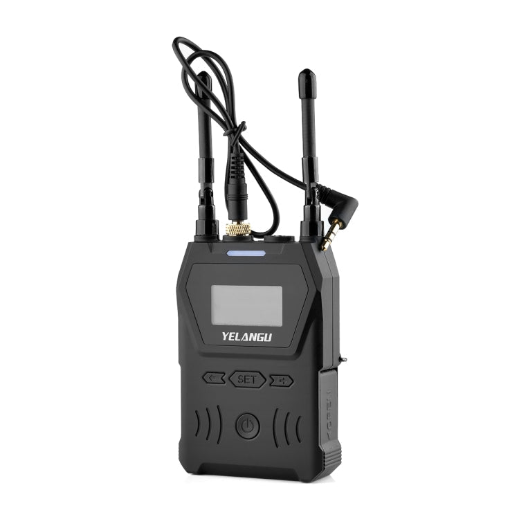 YELANGU YLG9929C MX4 Dual-Channel 100CH UHF Wireless Microphone System with Transmitter and Receiver for DSLR Cameras and Video Cameras(Black) - Eurekaonline