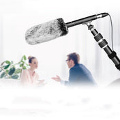 YELANGU YLG9933A MIC07 Professional Interview Condenser Video Shotgun Microphone with 6.5mm Audio Adapter & 3.5mm RXL Audio Cable(Black) - Eurekaonline