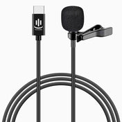 YICHUANG YC-LM10 USB-C / Type-C Intelligent Noise Reduction Condenser Lavalier Microphone, Cable Length: 1.5m - Eurekaonline