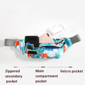 YIPINU YHB Sports Waist Bag Waterproof Outdoor Chest Bag Multi-Function Mobile Phone Bag(Tropical Plants) - Eurekaonline