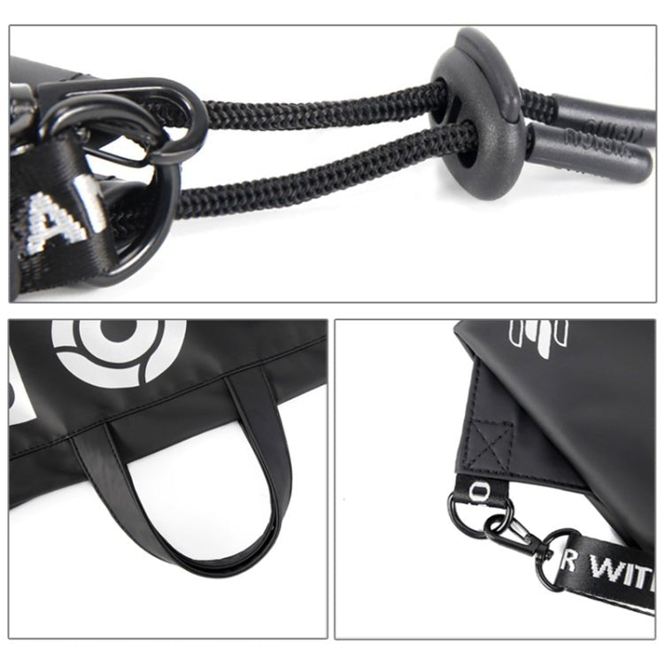 YIPINU YPU-D8 Drawstring Backpack Waterproof Sports Gym Training Small Bag Simple School Bag(Black) - Eurekaonline