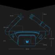 YIPINU YPU-DS Fashion Chest Bag Messenger Bag Waist Bag Waterproof Sports Mobile Phone Bag with External USB Port(Blue) - Eurekaonline