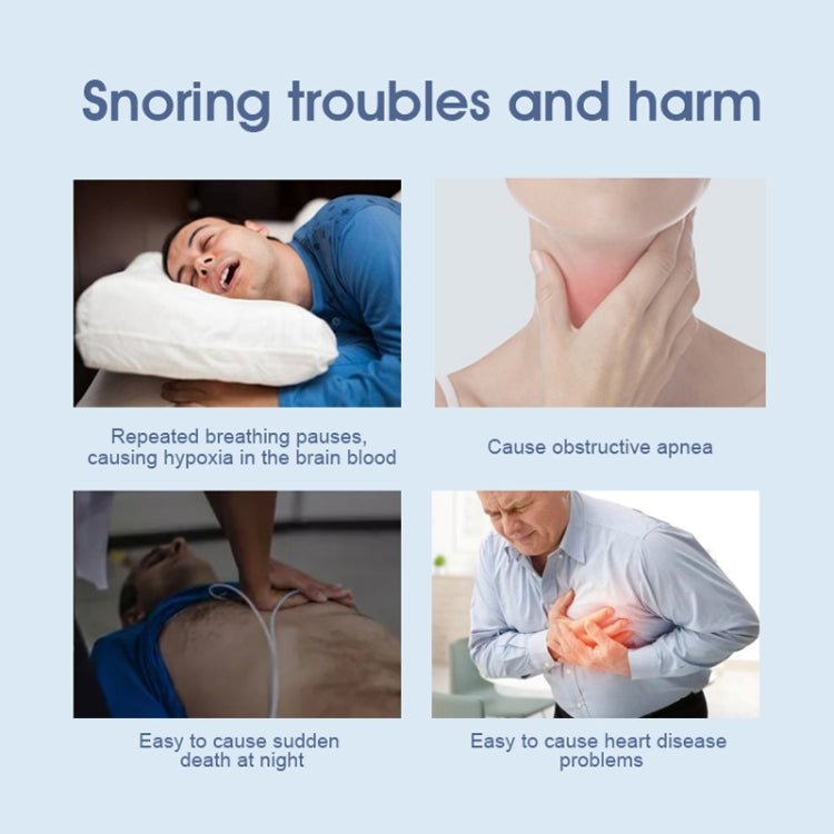 YJK100 Silicone + ABS Stop Snoring Device Anti Snore (White) - Eurekaonline
