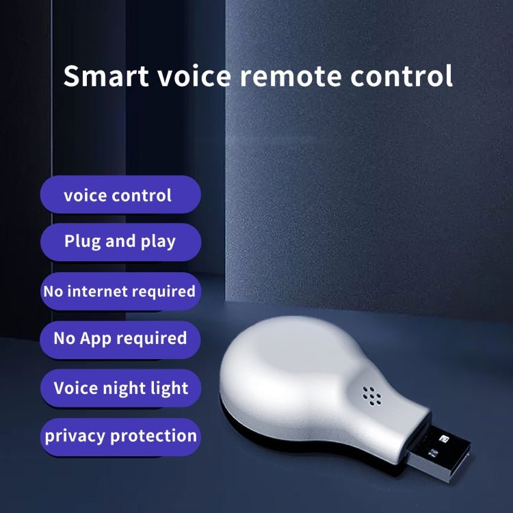 YK-166 Air Conditioner Voice Remote Control Smart AI Night Light Appliance Control TV Voice Companion(English Version) - Eurekaonline