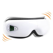 YK110 Eye Massager Charging Air Pressure Hot Compression Bluetooth Student Eye Protector, Style:English Voice(White) - Eurekaonline