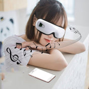 YK110 Eye Massager Charging Air Pressure Hot Compression Bluetooth Student Eye Protector, Style:English Voice(White) - Eurekaonline