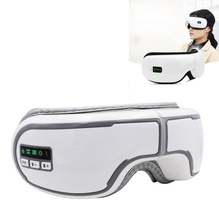 YK110 Eye Massager Charging Air Pressure Hot Compression Bluetooth Student Eye Protector, Style:English Voice(White) - Eurekaonline