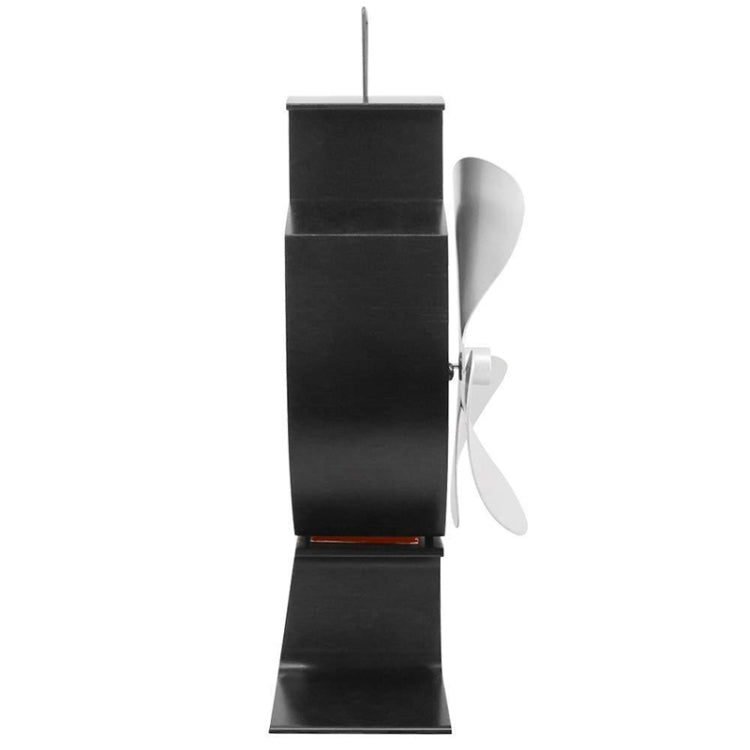 YL401 3-Blade High Temperature Metal Heat Powered Fireplace Stove Fan (Black) - Eurekaonline