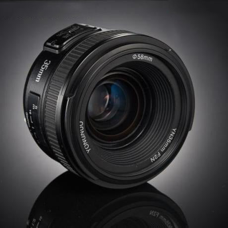 Prime Auto Focus Lens for Canon EOS EF Lens (Black) - Eurekaonline