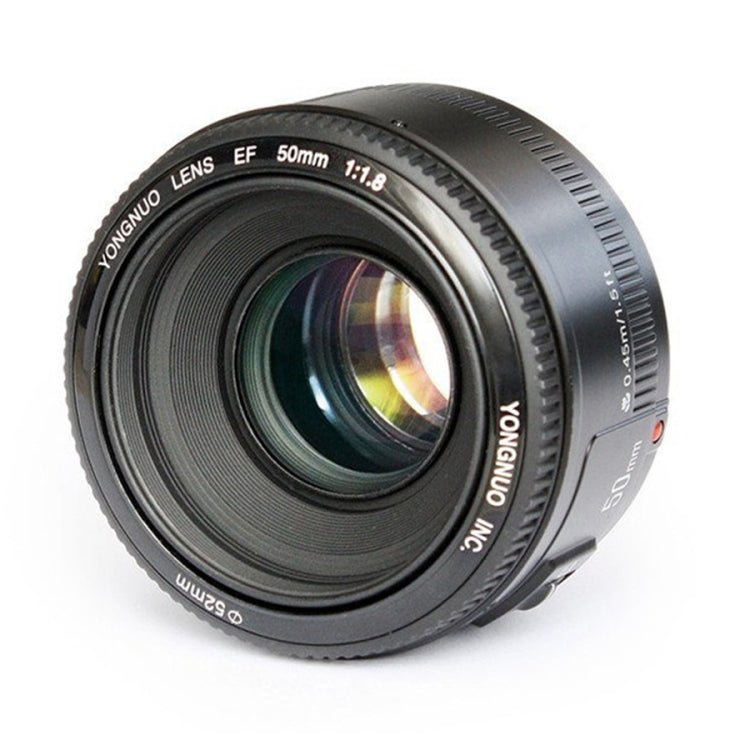 YONGNUO YN50MM F1.8N 1:2.8 Large Aperture AF Focus Lens for Nikon DSLR Cameras(Black) - Eurekaonline