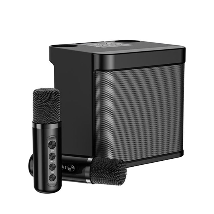 YS-203 Bluetooth Karaoke Speaker Wireless Microphone(Black) - Eurekaonline