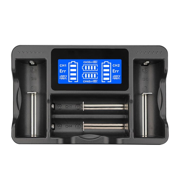 YS-4 Universal 18650 26650 Smart LCD Four Battery Charger with Micro USB Output for 18490/18350/17670/17500/16340 RCR123/14500/10440/A/AA/AAA - Eurekaonline