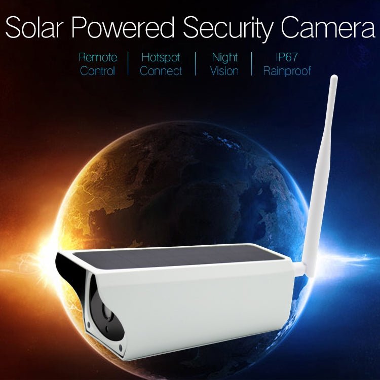 YS-Y4 1080P HD Solar Wifi Battery Camera, Support Motion Detection & Infrared Night Vision & SD Card(Max 32GB) - Eurekaonline