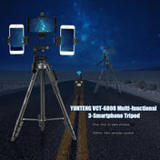 YUNTENG VCT-6808 Multi-Phone Bracket Tripod Mount with Ball Head and Remote Control - Eurekaonline