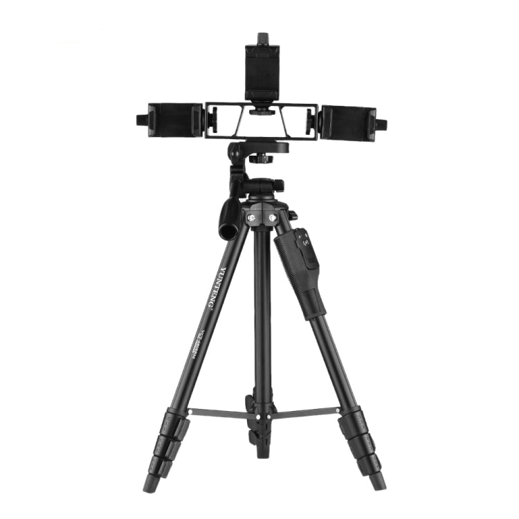 YUNTENG VCT-6808 Multi-Phone Bracket Tripod Mount with Ball Head and Remote Control - Eurekaonline