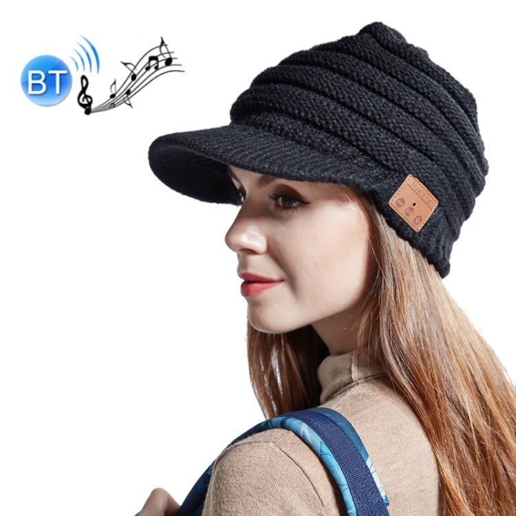 YZ Binaural Call Music Bluetooth Cap Winter Warm Wireless Headset Cap - Eurekaonline