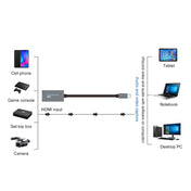 Z29A HDMI Female to USB-C / Type-C Male Video Audio Capture Box(Grey) - Eurekaonline