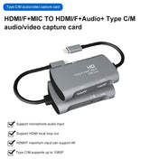 Z30A HDMI Female + Mic to HDMI Female + Audio + USB-C / Type-C Video Capture Box - Eurekaonline