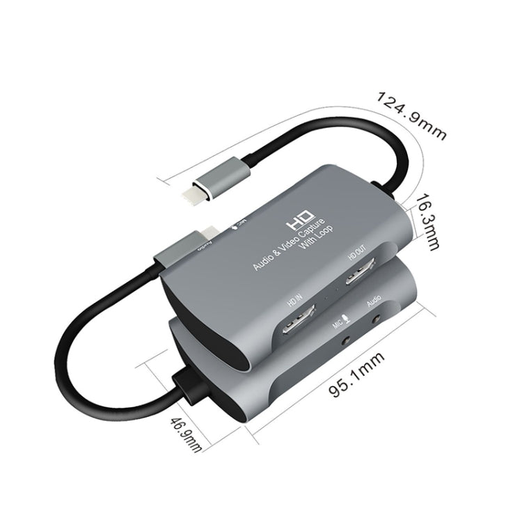 Z30A HDMI Female + Mic to HDMI Female + Audio + USB-C / Type-C Video Capture Box - Eurekaonline