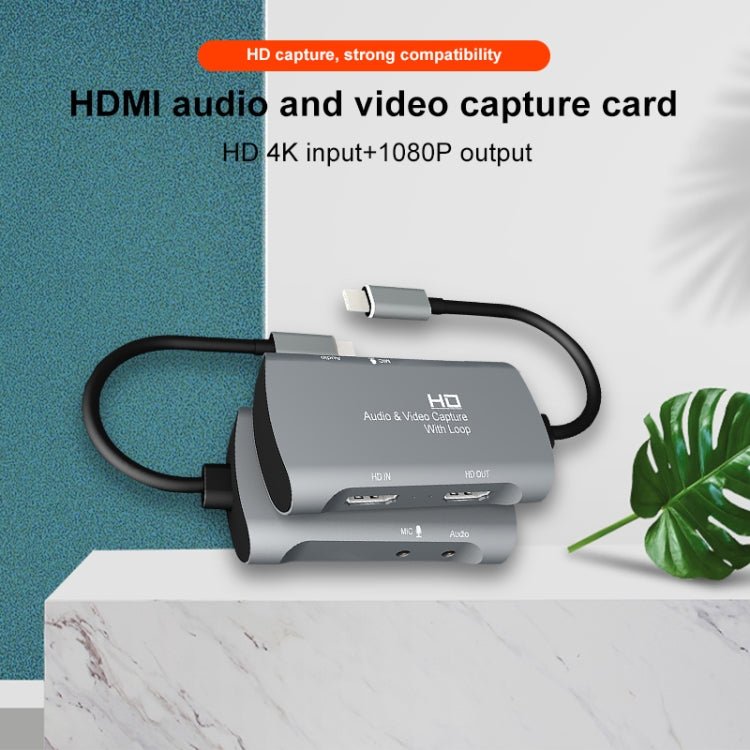 Z30A HDMI Female + Mic to HDMI Female + Audio + USB-C / Type-C Video Capture Box - Eurekaonline