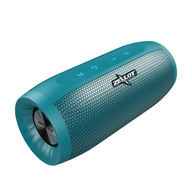 ZEALOT S16 Portable Smart Touch Stereo Heavy Bass Wireless Bluetooth Speaker with Built-in Mic, Support Hands-Free Call & TF Card & AUX (Blue) - Eurekaonline