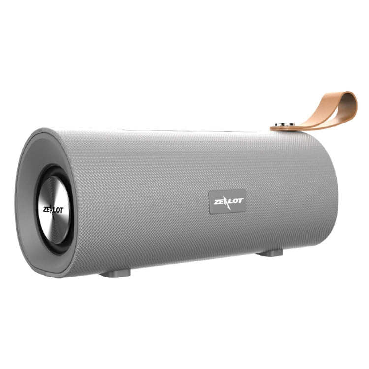 ZEALOT S30 Portable Heavy Bass Stereo Wireless Bluetooth Speaker with Built-in Mic, Support Hands-Free Call & TF Card & AUX(Grey) - Eurekaonline