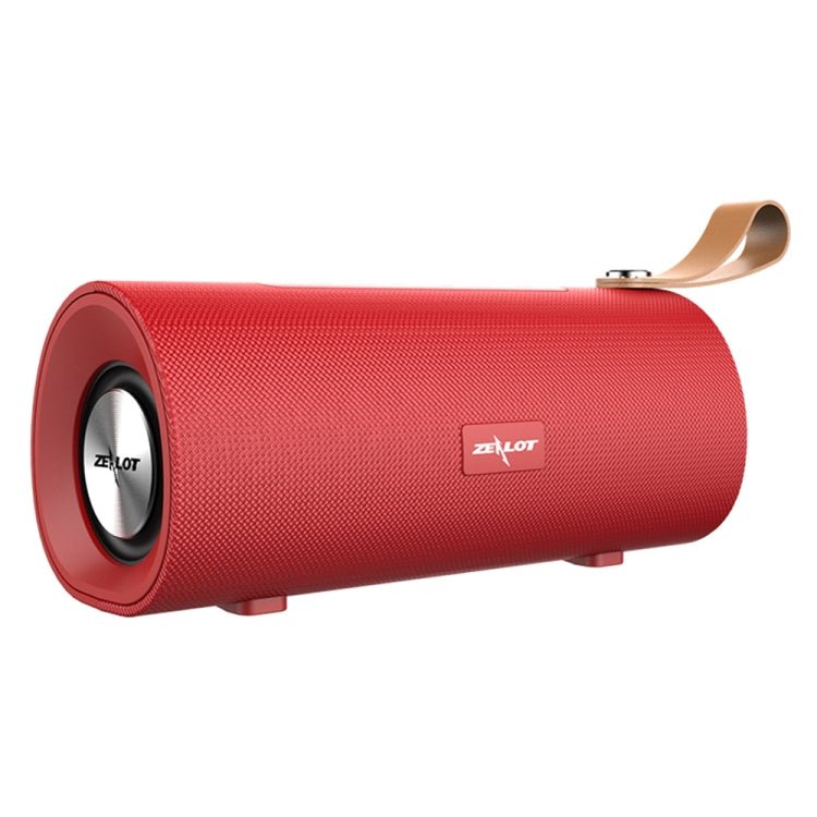 ZEALOT S30 Portable Heavy Bass Stereo Wireless Bluetooth Speaker with Built-in Mic, Support Hands-Free Call & TF Card & AUX(Red) - Eurekaonline