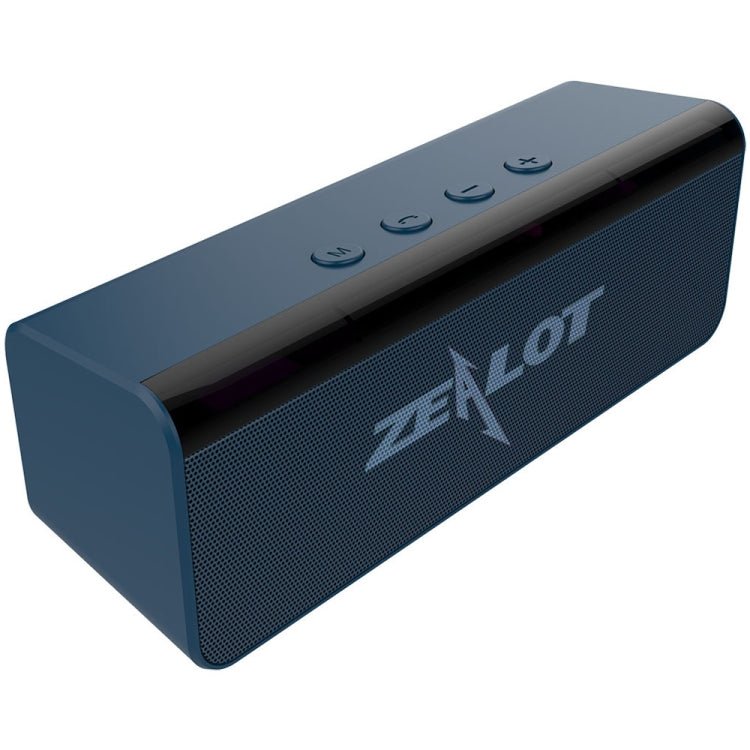 ZEALOT S31 10W 3D HiFi Stereo Wireless Bluetooth Speaker, Support Hands-free / USB / AUX / TF Card (Gray Blue) - Eurekaonline