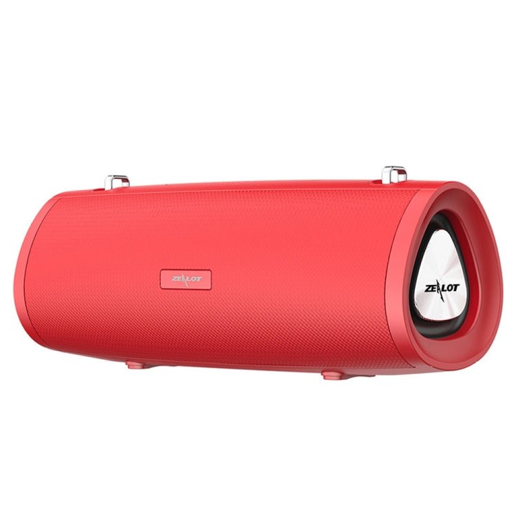 ZEALOT S38 Portable Subwoofer Wireless Bluetooth Speaker with Built-in Mic, Support Hands-Free Call & TF Card & AUX (Red) - Eurekaonline