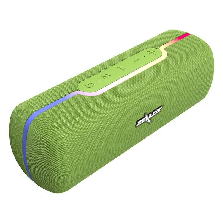 ZEALOT S55 Portable Stereo Bluetooth Speaker with Built-in Mic, Support Hands-Free Call & TF Card & AUX (Green) - Eurekaonline