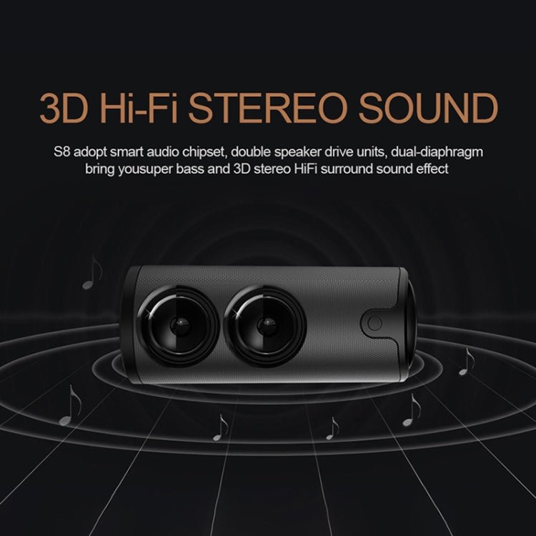 ZEALOT S8 3D Stereo Bluetooth Speaker Wireless Subwoofer Column Portable Touch Control AUX TF Card Playback Handsfree with Mic - Eurekaonline