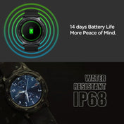 Zeblaze GTR2 1.28 inch Color Touch Screen Bluetooth 5.0 IP68 Waterproof Smart Watch, Support Sleep Monitor / Heart Rate Monitor / Blood Pressure Monitoring (Black) - Eurekaonline