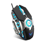 Zerodate G22 6 Keys Fan Cooled RGB Lighted Gaming Mice, Cable Length: 1.5m(Black) - Eurekaonline