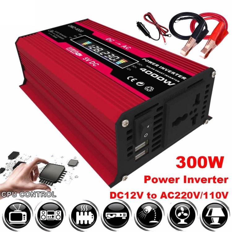 Zhi Zun Solar Power System Inverters+30A Controller+18W 18V Solar Panel, Specification: Black 12V To 110V - Eurekaonline