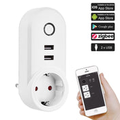 ZigBee 3.0 Dual USB Smart Socket Switch, EU Plug (White) - Eurekaonline