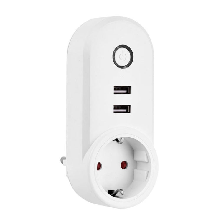 ZigBee 3.0 Dual USB Smart Socket Switch, EU Plug (White) - Eurekaonline