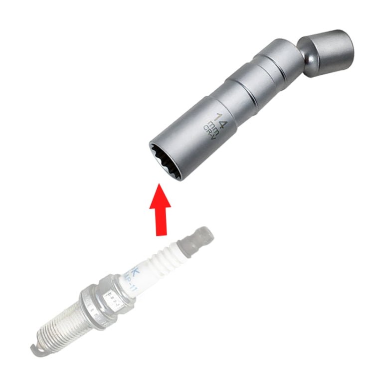 ZK-009 Car 14mm Universal Spark Plug Removal Sleeve Tool for Nissan / BMW / Volkswagen / Mercedes-Benz / Audi - Eurekaonline