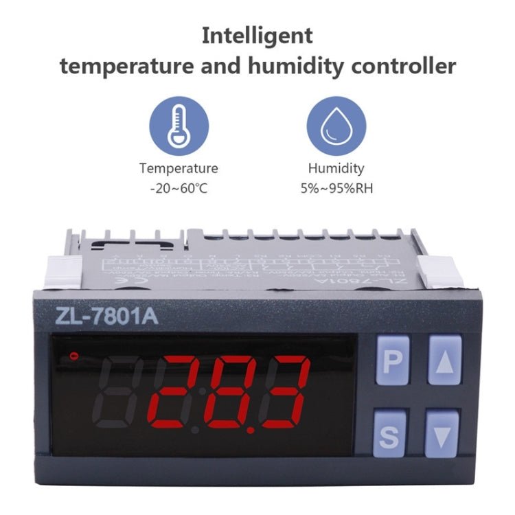 ZL-7801A Dual Output Intelligent Temperature And Humidity Conductor Automatic Temperature Conductor - Eurekaonline