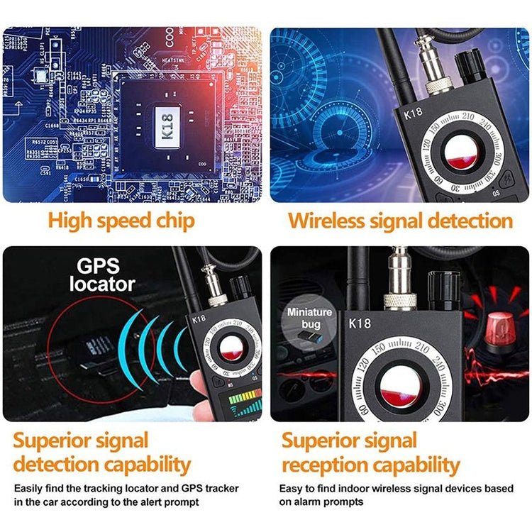 ZS-k18 GPS Tracking GSM Listening Device Finder Wireless Camera Detector - Eurekaonline